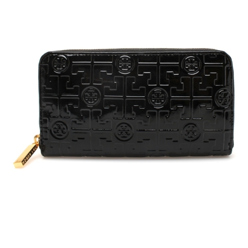 Tory Burch Embossed Lux T Continental wallet
